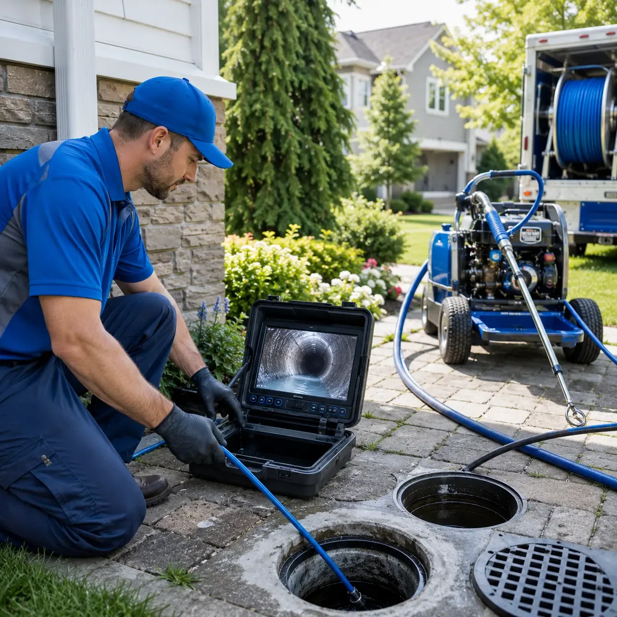 Outdoor drain cleaning professionals serving Lake Ann, MI