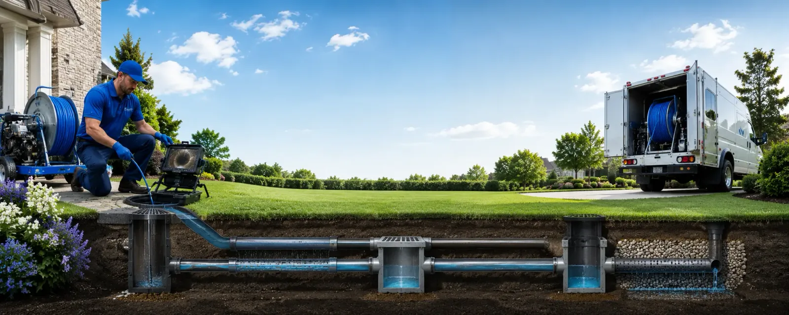 Outdoor drain cleaning information for Lake Ann, MI